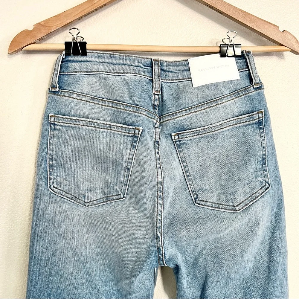 JONATHAN SIMKHAI River High Rise Straight Leg Jeans in Palisades Vintage Blue